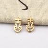 Color cobre fundido reteniendo carácter borla pequeño colgante aretes pequeño colgante pasador accesorios para el cabello accesorios de joyería diy