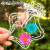 Marcadores de Libros de Flores Secas, Espécimenes de Plantas, Película de Sellado de Plástico, Colección Otoñal de Hojas de Arce, Materiales para Manualidades, Pegatinas Transparentes de Hojas, Borlas