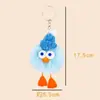 Celebridad de Internet Peluche de Imitación de Piel de Conejo Explosiva Pato de Ojos Grandes Llavero Colgante Elfo de Dibujos Animados Bola de Pelo Bolsa Colgante Pequeño