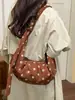 Bolso de Hombro Plisado de Lunares para Mujer Moda Verano 2026 Gran Capacidad Alto Valor Nicho Bolso de Mano para Viajes