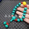 Pulseira de Contas Turquesa Otimizadas para Atacado, Pulseira com Fivela para Joias, Pulseira de Imitação de Jade