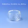 Prato de Sabor de Cristal, Prato de Vidro, Prato de Vinagre, Saboneteira, Tigela Pequena, Copo de Água, Copo de Cristal para Nail Art, Tigela de Copo de Óleo Essencial Essencial para Salão de Beleza