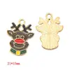 Série de Natal Popular Transfronteiriça Pingentes de Esmalte Desenho Animado Acessórios de Joias de Liga DIY Charms para Colar Pulseira