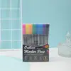 Venta Directa de Fábrica Marcador Negro de Doble Línea para Boceto Estudiante Color DIY Marcado Set de Bolígrafos Acuarela Fluorescentes