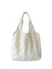 Bolsa de Ombro de Renda Margarida de Fada Simples Nova Coleção Primavera Verão Bolsa Colete Florido Estilo Mori Doce Bolsa de Lona para Estudantes
