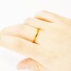 Anillo clásico liso de herencia de ley antigua, anillo liso, anillo de cola de oro real chapado en cobre para mujer de oro de Vietnam, anillo de fábrica outlet