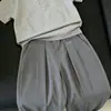 Conjunto Casual de Dos Piezas para Niños, Polo de Punto Gris de Manga Corta, Estilo Coreano Nuevo, Verano 2026, Moderno