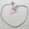 Venta caliente Ágata natural Cristal gema cono hexágono cono colgante DIY Colgante de cristal