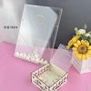 Placa Transparente de Mensagens para Casamento com Coração Preto, Livro de Assinaturas para Recepção, Presente de Acrílico Novo Transfronteiriço