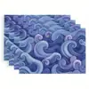 Manteles Individuales de Lino Más Vendidos de Amazon Transfronterizo Florales Decoración para Fiesta Navideña Antimanchas Aislantes Manteles para Mesa Suministros para el Hogar
