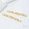 Colgante de Mariposa con Circonita Micro-Pavimentada Color Dorado de 14 Quilates Relleno de Color que Conserva el Color Doble Colgante Hecho a Mano DIY Conector de Colgante para Pulsera