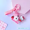 Llavero de Cámara Luminosa de Proyección Original Sanrio Colgante para Bolso Divertido Colgante para Mochila Escolar Juguetes para Niños Venta al por Mayor