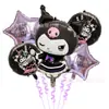 Globo de Película de Aluminio Kuromi Melody Cinnamon Dog de Sanrio Transfronterizo Set de 5 Piezas Animación de Dibujos Animados Regalo para Fiesta Infantil