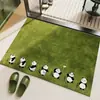 Tapetes de Banheiro de Lama Diatomácea com Desenhos de Floresta, Tapetes de Pé Absorventes Antiderrapantes para Banheiro, Tapetes de Entrada Resistentes a Manchas e Fáceis de Cuidar