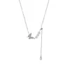 Collar de Perlas Mariposa para Mujer, Cadena de Cuello de Alta Gama, Versátil para el Uso Diario, Combinado con Vestidos, Accesorios, Cadena de Perlas para Clavícula
