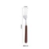 Acero inoxidable ins304 mango de madera cuchillo y tenedor cuchara juego de cubiertos mango redondo grueso restaurante occidental cuatro piezas cuchara de nogal