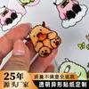Adesivos Transparentes Personalizados em Design de Desenho Animado Estilo Ins, Adesivos Duplos Transparentes de PET para Decoração de Capa de Computador e Celular, Adesivos Cortados Inteiros Feitos Sob Medida