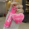 Llavero Corazón Rosa Colgante para Bolso Llave Decoración de Mochila de Coche Dibujos Animados Lindo Pequeño Regalo Venta al por Mayor de Fábrica