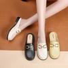 2025 Modernas y Versátiles Nuevas Chanclas Baotou para Mujer Verano Suela Suave para Interiores y Exteriores Chanclas de Suela Gruesa Antideslizantes Chanclas de Playa