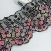 Accesorios para prendas de vestir de dobladillo de falda con lentejuelas, cuentas tubulares, encaje de gradiente, cinta de bordado resistente transfronteriza de 24 colores en stock