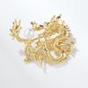 Broche unisex con forma de dragón del zodíaco creativo con pin de nicho para accesorios de abrigo de alta gama de estilo chino de Lanhao