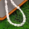 Venta Caliente Transfronteriza 10*10mm Piedra Natural Ágata Cristal Forma Especial Cuadrada con Ranura Pieza Cuadrada Joyería Accesorios DIY