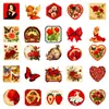 50 Novos Pôsteres de Borboleta Feminina Rosa Transfronteiriços, Adesivos Decorativos à Prova de Vento e Água, Adesivos de Grafite de Rosa Retro Deslumbrantes