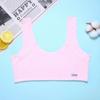 Colete de malha confortável e respirável para meninas e estudantes desenvolvendo sutiã não-aro algodão underwear anti-bump banda larga