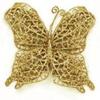Decoración Navideña Transfronteriza Mariposa de Polvo Dorado Accesorios para Disparos Colgante para Árbol de Navidad Decoración de Boda Mariposa de Polvo Dorado