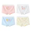 Ropa interior de seda helada para niños, estilo fino transpirable de verano, shorts tipo bóxer para niñas, shorts de seda antibacterianos de ángulo plano para niñas