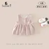 Conjunto de chaleco para niña, nueva colección otoño/invierno 2026, camiseta interior de manga larga y chaleco para bebés y niños pequeños, conjunto de dos piezas