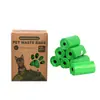 Bolsa para excrementos de perro EPI biodegradable de comercio exterior de fábrica, bolsa de basura, mini bolsa recolectora, rollo en caja de fábrica