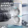 Ventilador de Spray Duplo com Três Furos Recarregável Controle Remoto Silencioso para Escritório Transfronteiriço Ventilador Duplo de Mesa com Cabeça Remota Resfriador de Ar