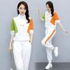 Calça Terno Moda Feminina Verão 2021 Nova Roupa Feminina Redução de Idade Emagrecendo Estilo Ocidental Casual Conjunto de Duas Peças Set Foot Set