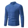 Comércio exterior Retro Cor Sólida Semi-gola alta Base Suéter Feminino Casual Masculino Faux Sheep Pullover Suéter