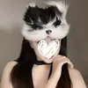 Máscara de Animal Zorro de Halloween Femenina Fiesta de Baile Cos Máscara de Cara de Gato Vestido de Fiesta Media Cara Máscara de Plástico Nuevo Estilo