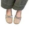 Impresionantes zapatos de mujer estilo francés que aumentan la altura, zapatos de temporada baja para primavera y otoño, nuevo modelo 2026, adecuados para combinar con faldas, cómodos zapatos tipo bailarinas Mary Jane
