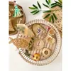 Arte de Bambu Xin Sheng Formato de Zongzi Decoração Trançada de Bambu DIY Estilo Chinês Auspicioso Artesanato Criativo Material de Arte Floral Trançado Feito à Mão