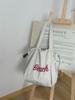 Estilo Coreano Nueva Bolsa Estampada con Letras Bolso de Hombro de Nylon de Gran Capacidad para Mujer Casual Versátil Portátil con Cordón Ajustable