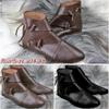 Wish Supply Botas Rasas Retro com Cadarço Masculinas Tamanho Grande 37-48 Botas Curtas K29 Exportação Casual Versátil