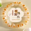 Pulseira de Contas Feita à Mão Dunhuang Wenti em Formato de Maçã, Sementes de Bodhi de Alto Teor de Óleo e Alta Densidade para Mulheres e Estudantes