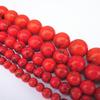 Cuentas Redondas Turquesa Roja DIY Hecho a Mano Pulsera Vintage Abalorios Accesorios Cuentas Sueltas Joyería Estrella y Luna Bodhi Accesorios al por Mayor