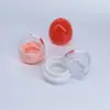 Caja de Polvo Suelto Forma de Huevo 10ml Gran Capacidad Bálsamo Labial Botella de Crema para Ojos Transparente Botella de Tinte para Cejas Cosméticos Botella Vacía