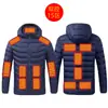 Chaqueta calefactora inteligente de invierno con calefacción eléctrica, chaqueta calefactora de algodón con temperatura constante y acolchado USB, para hombres y mujeres.