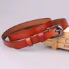 Cinturón de Cuero Genuino Personalizado para Mujer, Estilo Retro Simple, Adecuado para Jeans, Piel de Vaca de Dos Capas, Cinturón Casual Versátil