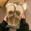 Impresionantes Sandalias Cerradas de Tejido con Suela Gruesa para Mujer, Nuevo Estilo Verano 2026, Versátiles con Faldas, Sandalias Romanas con Calados