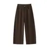 2026 Moda Nueva Transfronteriza Otoño e Invierno Estilo Retro de Moda Pantalones Holgados Tipo Cimitarra Pantalones de Pierna Ancha Pantalones Casuales para Mujer