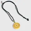 Tienda de Oro Mismo Estilo Brújula de Ocho Tesoros Antigua Chapada en Oro Giratoria con Diamante Verde Colgante para Mujer, Collar de Brújula de Ocho Tesoros Giratoria Hueca