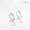 Aretes Pentágono Aretes Elegantes Japoneses y Coreanos Simples Combinan con Todo Aretes de Diamantes Estilo Frío Joyería para la Oreja Aretes para Hombre y Mujer