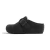Estilo Inverno 2025 Sapatos de Algodão com Aumento de Altura de 5cm, Sapatos Peludos Retrô Estilo Coreano, Slip-On Fechado, Sapatos Birkenstock Forrados com Lã para Mulheres
